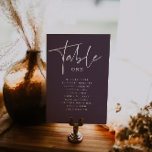 Stijlvol script | Moderne Trouwtafel Zittafel Kaar Kaart<br><div class="desc">Tafelkaarten verbeteren het uiterlijk van je tafelkap en geven de finishing touch aan je speciale dag. Gepersonaliseerde tekst afdrukken van de namen of nummers van uw tabellen. Dubbelzijdig afdrukken is bij de prijs inbegrepen. Voeg uw aangepaste formulering toe aan dit ontwerp door gebruik te maken van de "Edit this design...</div>