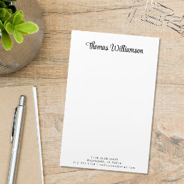 Stijlvol Script-monogram Briefpapier