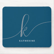 Stijlvol Script Monogram Navy Blue
