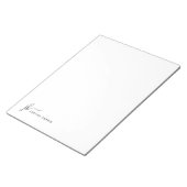 Stijlvol script monogram op maat notitieblok (Schuin)