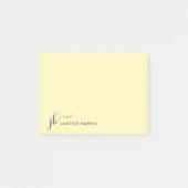 Stijlvol script monogram op maat post-it® notes (Voorkant)