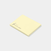 Stijlvol script monogram op maat post-it® notes (Schuin)