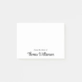 Stijlvol Script-monogram Post-it® Notes (Voorkant)