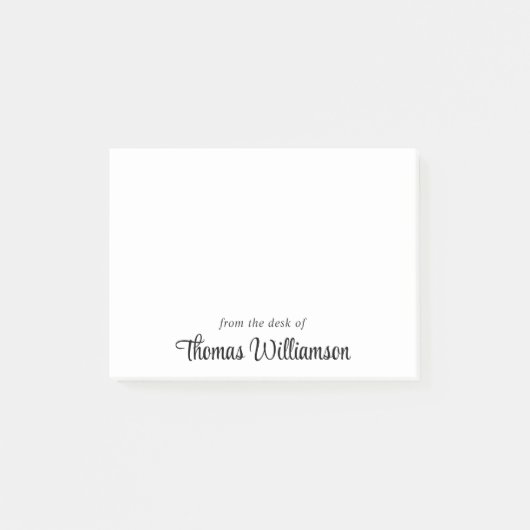 Stijlvol Script-monogram Post-it® Notes (Voorkant)