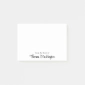 Stijlvol Script-monogram Post-it® Notes (Voorkant)