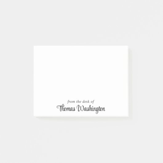 Stijlvol Script-monogram Post-it® Notes (Voorkant)