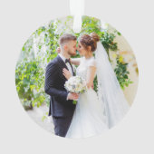 Stijlvol script onze eerste kerstgoud ornament (achterkant)