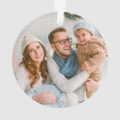 Stijlvol script onze eerste kerstgoudfamilie ornament (achterkant)