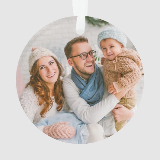 Stijlvol script onze eerste kerstgoudfamilie ornament (achterkant)