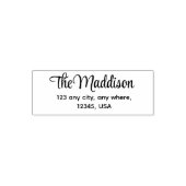 Stijlvol Script Retouradres Zelfinkende Stempel (Design)