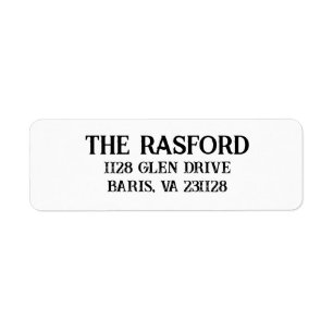Stijlvol Script Return Address Self-Inking Stamp Etiket