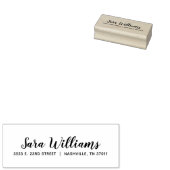 Stijlvol Script Return-adres Rubberstempel (Gestempeld)