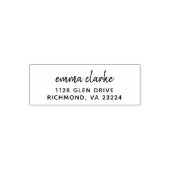 Stijlvol Script Return-adres Zelfinktende Stempel (Design)