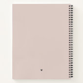 Stijlvol Script Roze Roze Persoonlijk Professionee Notitieboek (Achterkant)