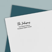 Stijlvol script voor achternaam Retouradres Zelfinktende Stempel