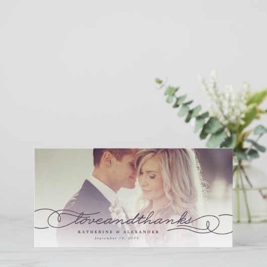 Stijlvol script voor Bedankt en liefhebbers multi- (Staand voorkant)