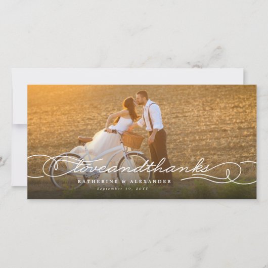 Stijlvol script voor Bedankt en liefhebbers multi- (Voorkant)