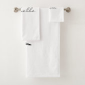 Stijlvol script voor klasjes Jouw naam toevoegen Bad Handdoek (Insitu)