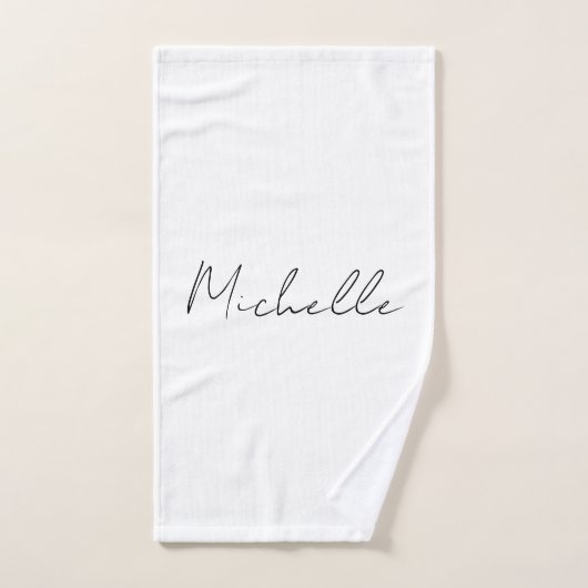 Stijlvol script voor klasjes Jouw naam toevoegen Bad Handdoek (Handdoek)