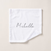 Stijlvol script voor klasjes Jouw naam toevoegen Bad Handdoek (Wasdoekje)