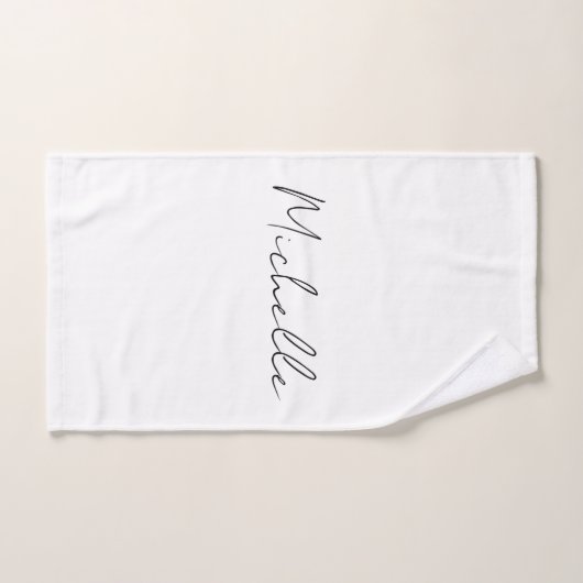 Stijlvol script voor klasjes Jouw naam toevoegen Bad Handdoek (Handdoek)