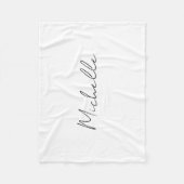 Stijlvol script voor klasjes Jouw naam toevoegen Fleece Deken (Voorkant)