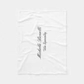 Stijlvol script voor klasjes Jouw naam toevoegen Fleece Deken (Voorkant)