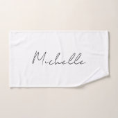 Stijlvol script voor klasjes Jouw naam toevoegen Handdoek (Handdoek)