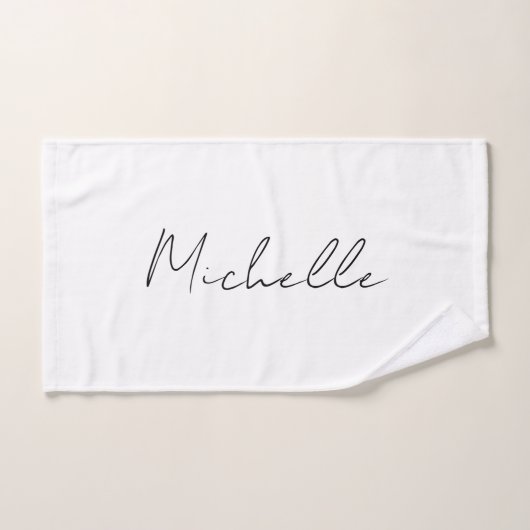 Stijlvol script voor klasjes Jouw naam toevoegen Handdoek (Handdoek)