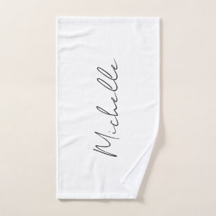 Stijlvol script voor klasjes Jouw naam toevoegen Handdoek