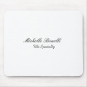 Stijlvol script voor klasjes Jouw naam toevoegen Muismat (Voorkant)