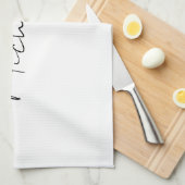 Stijlvol script voor klasjes Jouw naam toevoegen Theedoek (Quarter Fold)