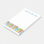 Stijlvol script voor moderne Teenslippers Post-it® Notes (Schuin)