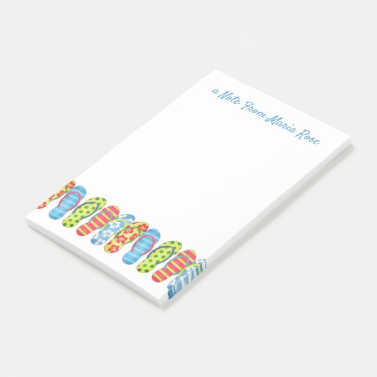 Stijlvol script voor moderne Teenslippers Post-it® Notes (Schuin)
