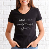 Stijlvol script voor vrouwelijke prijsopgave t-shirt