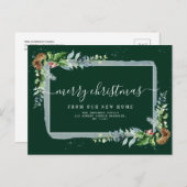 stijlvol script Vrolijk kerstfeest bewegende aanko Feestdagenkaart (Voorkant / Achterkant)