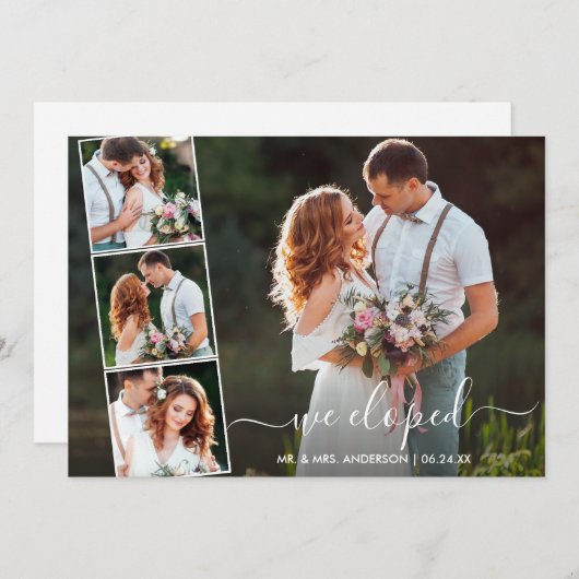 Stijlvol script We hebben 4 foto's verwijderd Aankondiging (Voorkant / Achterkant)