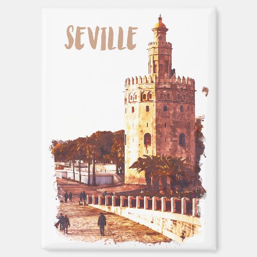 Stijlvol Sevilla Spanje Andalucia Reizen Magneet (Voorkant)