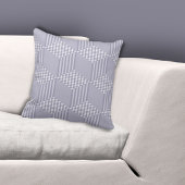 Stijlvol Sierkussen met grijze stripes Diamond Che