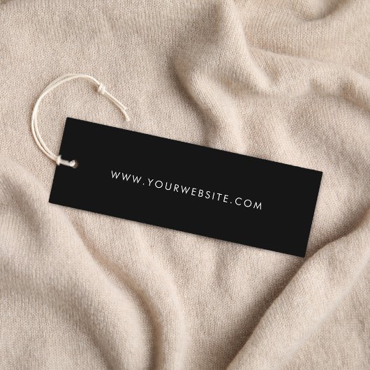 Stijlvol Signature Script Black Hang Label