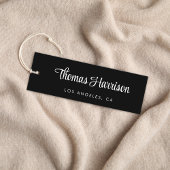 Stijlvol Signature Script QR Code Black Hang Label