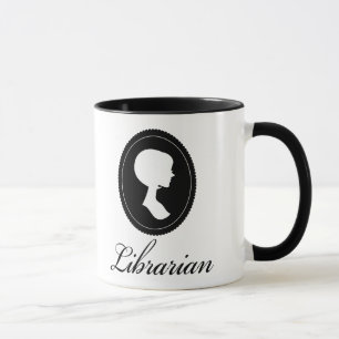 Stijlvol Silhouette Librarian Gift Mok