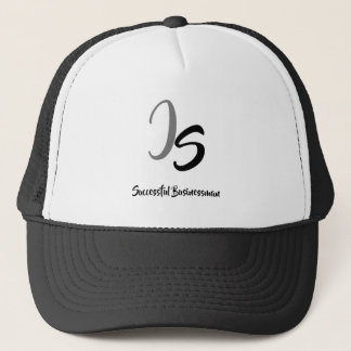 Stijlvol Silver Monogram voor Succesvolle Zakenman Trucker Pet