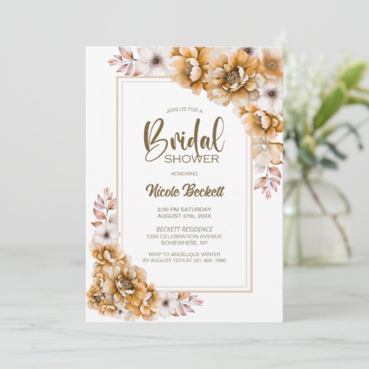 Stijlvol Sinaasappels Vrijgezellenfeest Kaart (Staand voorkant)