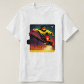 Stijlvol Skateboarder Lover T-shirt | Unieke straa (Design voorkant)