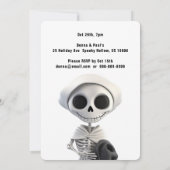 STIJLVOL SKELET HALLOWEEN PARTY KAART (Achterkant)