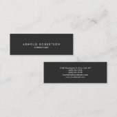 Stijlvol Slim Grey Professional-Visitekaartje Mini Visitekaartje (Voorkant / Achterkant)