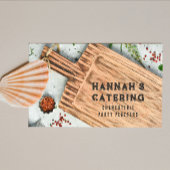 Stijlvol snijbord voor hout Roken Robuust script Visitekaartje