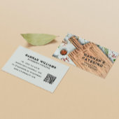 Stijlvol snijbord voor hout Roken Robuust script Visitekaartje