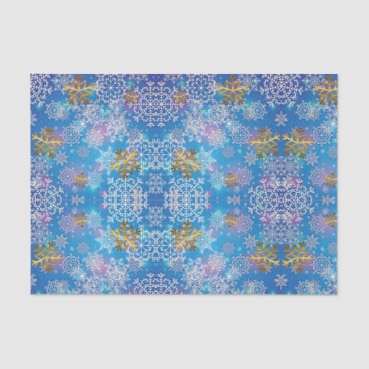 Stijlvol Snowflake Tissuepapier (Voorkant)
